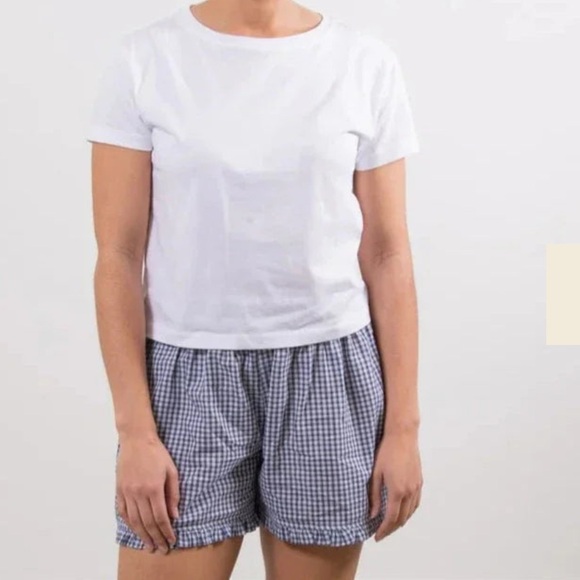 Sonderhaus Ruffle Boxers - Blue Plaid, M - Picture 2 of 4